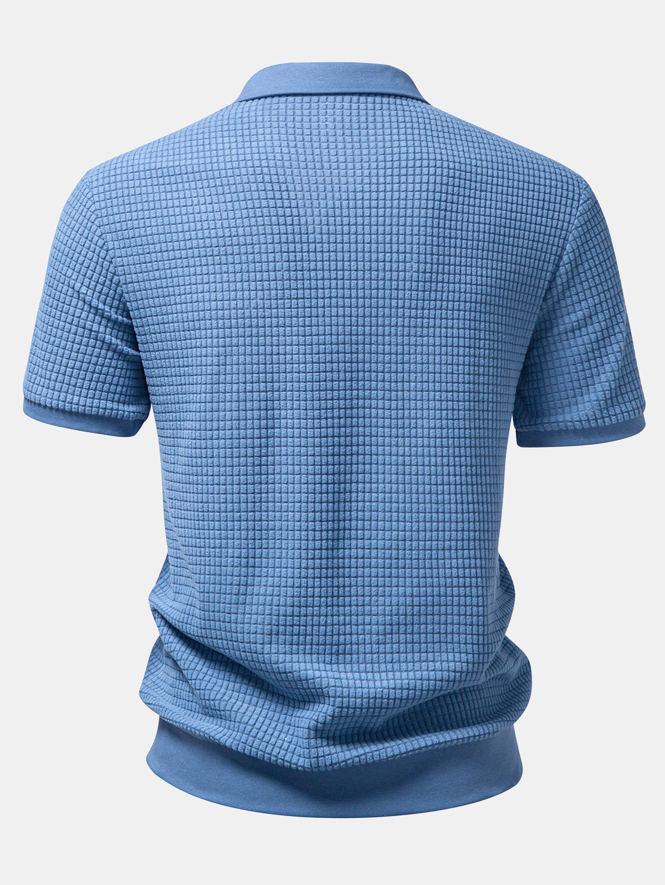 Waffle Button Up Knit Shirt