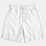Checkerboard Jacquard Shirt & Checkerboard Jacquard Shorts Set