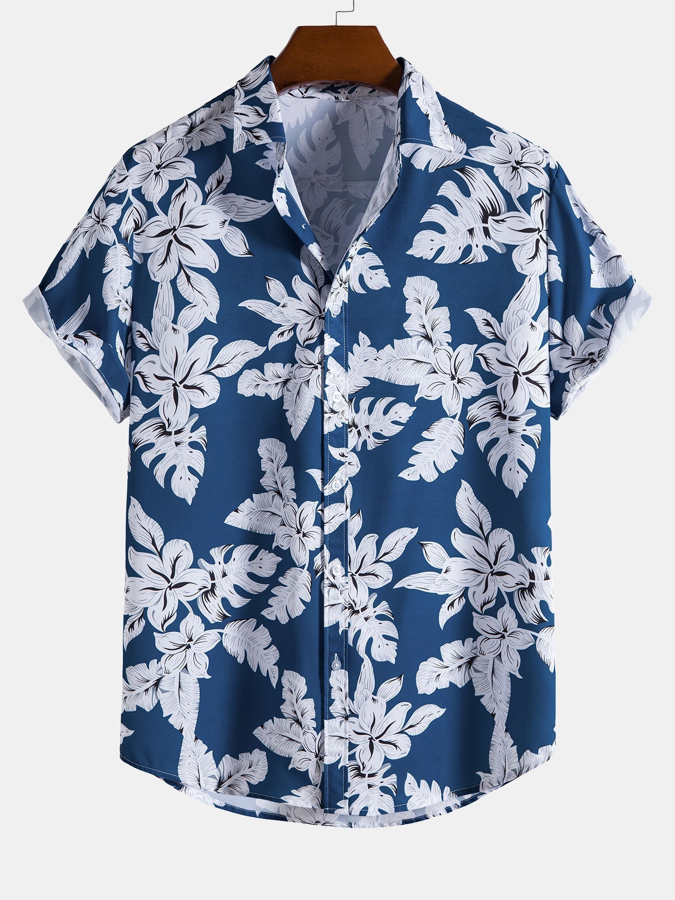 Tropical Floral Print Shirt