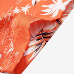 Palm Tree Tropical Flora Print Shirt & Swim Shorts Set
