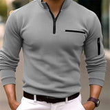 ZIP COLLAR SHIRT FOR MEN