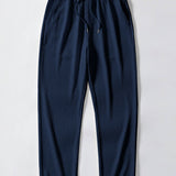 Contrast Ribbed Shirt & Straight Leg Ribbed Pants Set