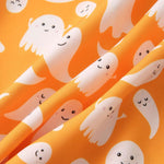 Halloween Ghost Print Button Up Shirt