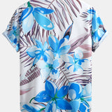 Flower Plants Print Button Up Shirt