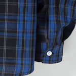 Contrast Hooded Plaid Shirt