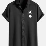 Poker Spades Graphic Print Shirts