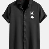 Poker Spades Graphic Print Shirts