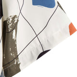 Hand Drawn Color Blocks Print Shirt