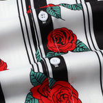 Rose Striped Print Shirt