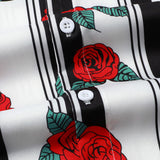 Rose Striped Print Shirt