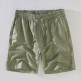 Linen Cuban Shirt with Pockets & Linen Drawstring Shorts Set