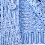Open Knit Shirt & Straight Leg Linen Pants Set