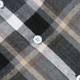 Long Sleeved Plaid Button Up Shirt