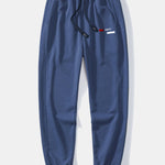 Paris Stripe Print Relax Fit Crew Neck Sweatshirt & Jogging Pants Set