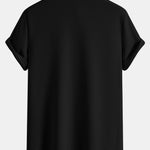 Muscle Fit Textured Stand Collar Shirt