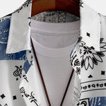 Paisley Print Shirt & Swim Shorts Set