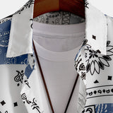 Paisley Print Shirt & Swim Shorts Set