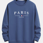 Paris Print Relax Fit Crew Neck Sweatshirt & Jogging Pants Set