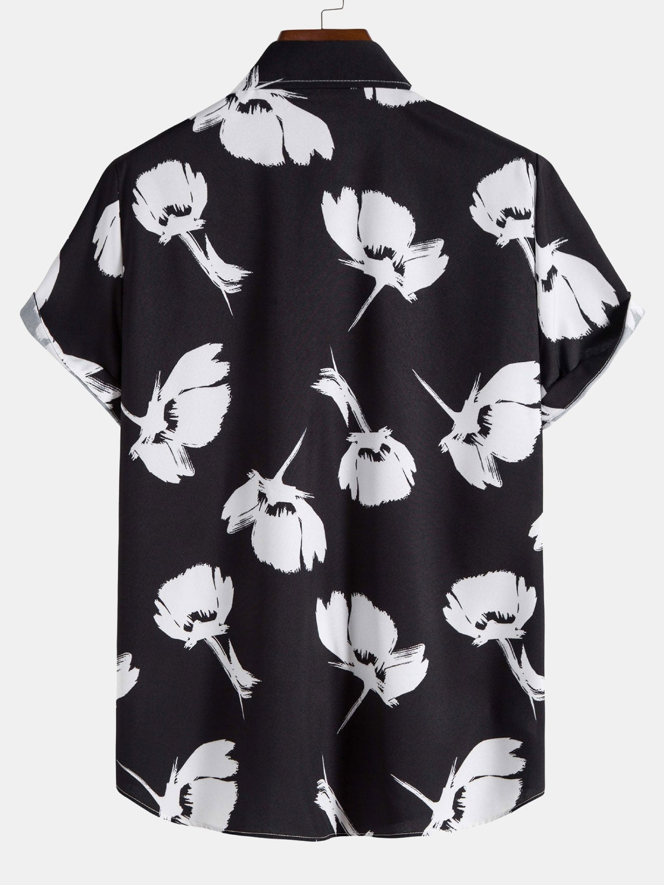 Hand Drawn Floral Print Shirt