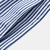 Linen Cotton Shirt & Stripe Print Swim Shorts Set