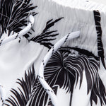 Palm Tree Print Shirt & Palm Tree Print Swim Shorts Set