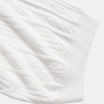 Geometric Jacquard Knitted Polo Shirt & Slim Fit Tapered Trousers Set