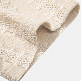 Floral Jacquard Textured Cuban Shirt