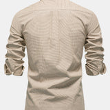 Cowboy Embroidery Cotton Houndstooth Button Up Shirt