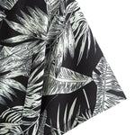 Tropical Plants Print Shirt & Drawstring Swim Shorts Set