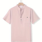 HENLEY COTTON SHIRT FOR MEN