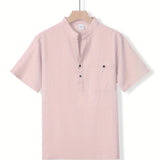 HENLEY COTTON SHIRT FOR MEN