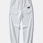 Checkerboard Jacquard Quarter Zip Sweatshirt & Jogger Pants Set
