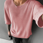TEXTURED KNIT PULLOVER FOR MEN