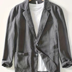 LAPEL COTTON JACKET FOR MEN