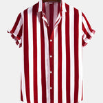 Wide Stripes Stand Shirts