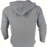 HOODED LINEN SHIRT FOR MEN