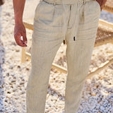 LOOSE FIT LINEN TROUSERS FOR MEN