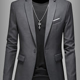 SKINNY LAPEL BLAZER FOR MEN