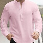 BOAT NECK COTTON SHIRT FOR MEN