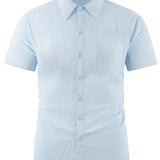 LAPEL LINEN SHIRT FOR MEN