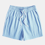 Textured Cotton Revere Shirt & 5" Shorts Set