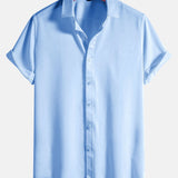 Solid Color Lapel Basic Shirts