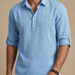 LINEN BLEND POLO FOR MEN