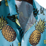 Tropical Floral Pineapple Print Shirt