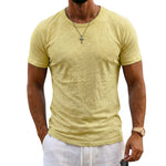 TEXTURED COTTON T-SHIRT FOR MEN