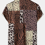 Patchwork Animal Print Shirt