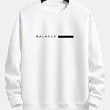 Balance Stripe Print Crew Neck Sweatshirt & Jogging Pants Set