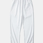Geometric Jacquard Shirt & Crinkle Textured Straight Leg Pants Set