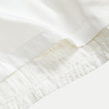 Geometric Jacquard Eyelet Cuban Shirt & Textured Shorts with Lining Set