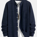 Long Sleeve Stand Collar Shirt